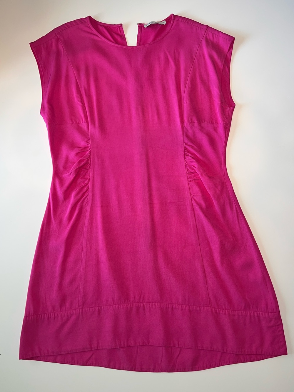 Rebecca Minkoff fuchsia ruched dress